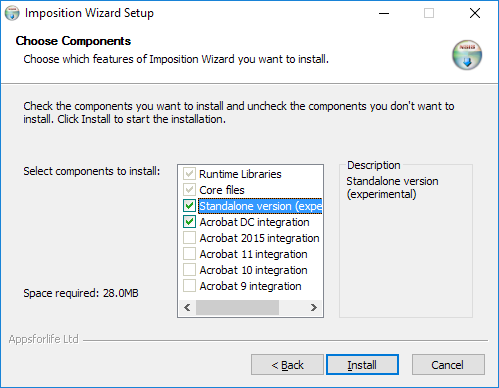 Imposition Wizard Installer for Windows