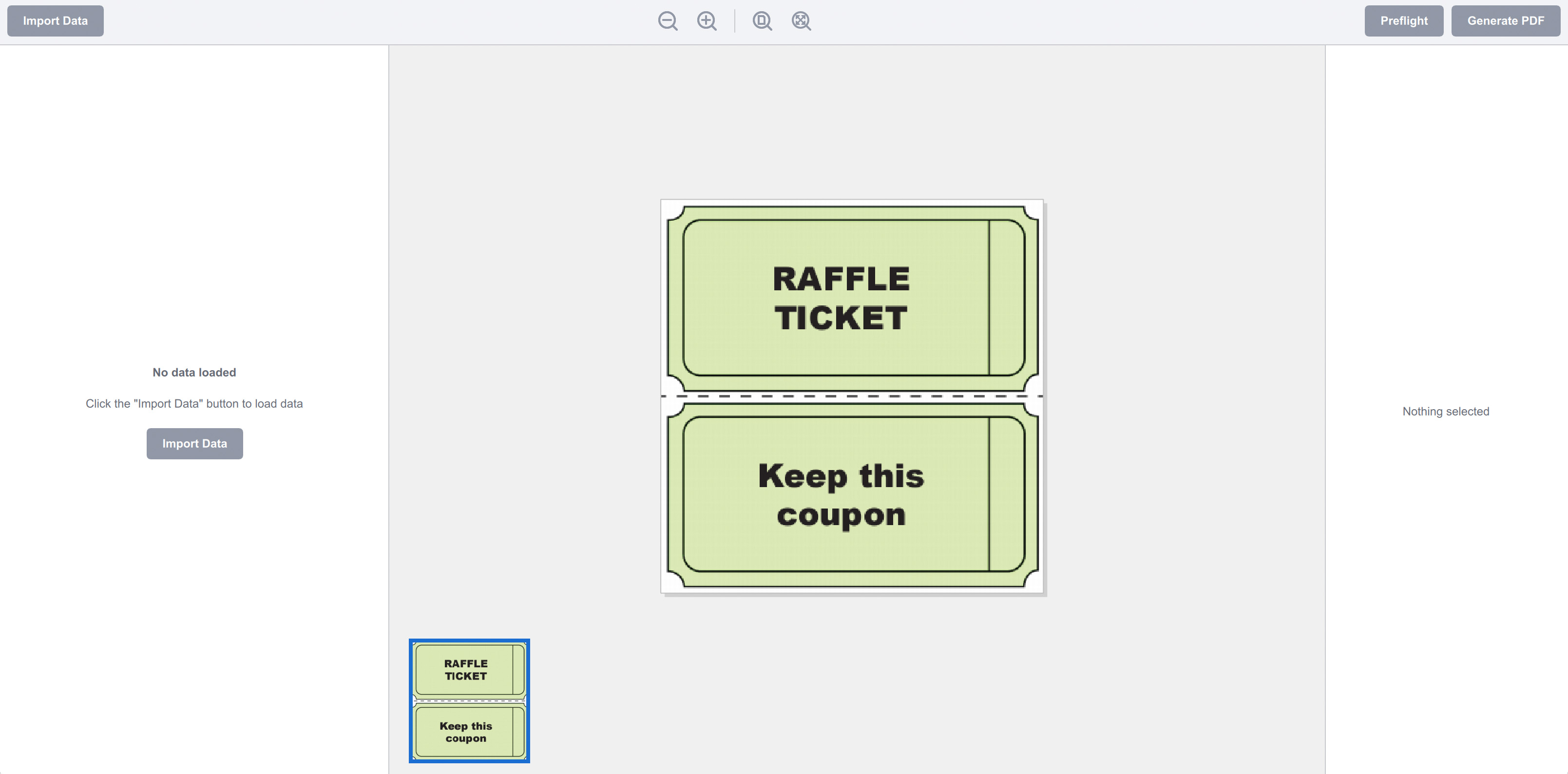 Making Raffle Tickets from PDF and Excel files